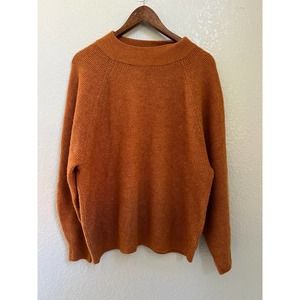 Gap Women's Burnt Orange Sweater Sz L